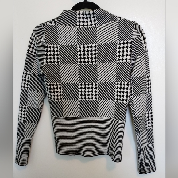 Graphic Pattern Mock Neck Sweater by Karen Millen - Picture 2 of 6
